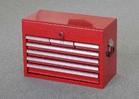 26&quot; cassetta degli attrezzi rossa professionale della cima del metallo con 7 cassetti + 2 maniglie per immagazzinare gli strumenti