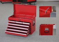 26&quot; cassetta degli attrezzi rossa professionale della cima del metallo con 7 cassetti + 2 maniglie per immagazzinare gli strumenti