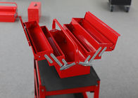 Colori la cassetta portautensili professionale del garage del metallo personalizzabile con 5 vassoi per gli strumenti del deposito