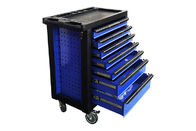 Governo nero blu di volta del carrello della cassetta portautensili della cassetta degli attrezzi di 7 cassetti del pannello di 770x460x970mm